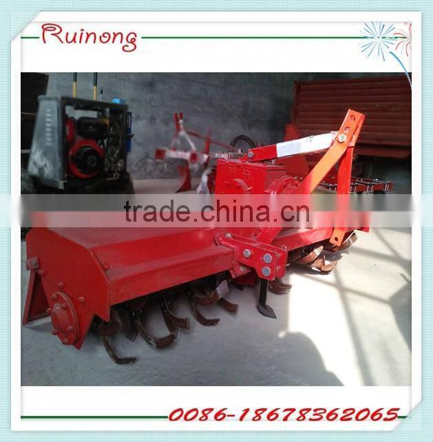 Tractor mounted 3 point rotary tiller cultivator