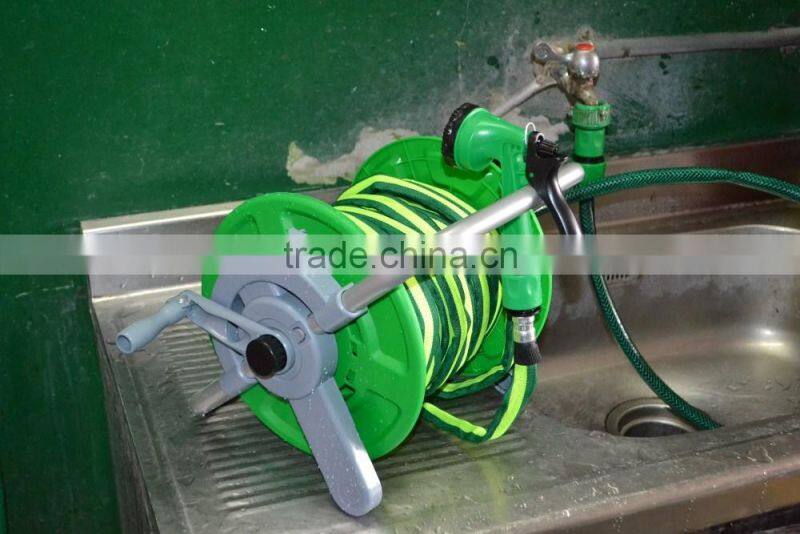 15 meters flat hose with mini water hose reel