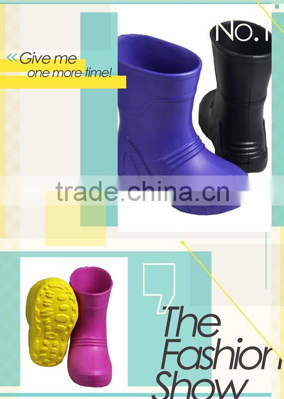 Cheap Lightweight Colorful EVA Rain Boots For Kids