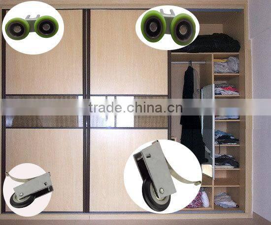 Yczco Rubber plastic sliding wardrobe door roller with 624 - 2RS bearing