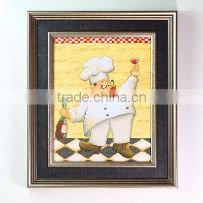 restaurant decorative picture with double frames