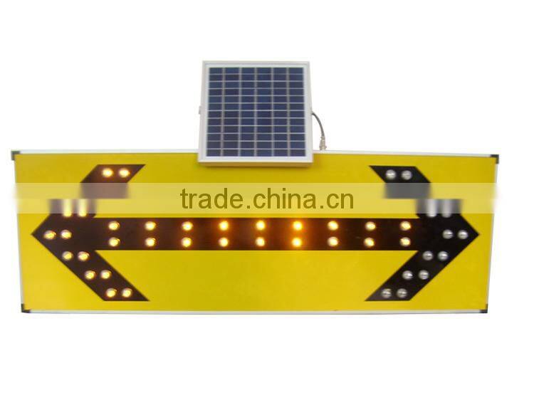Turn round allowed solar led traffic sign board