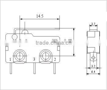 Micro switch 5a KW4-ZDF