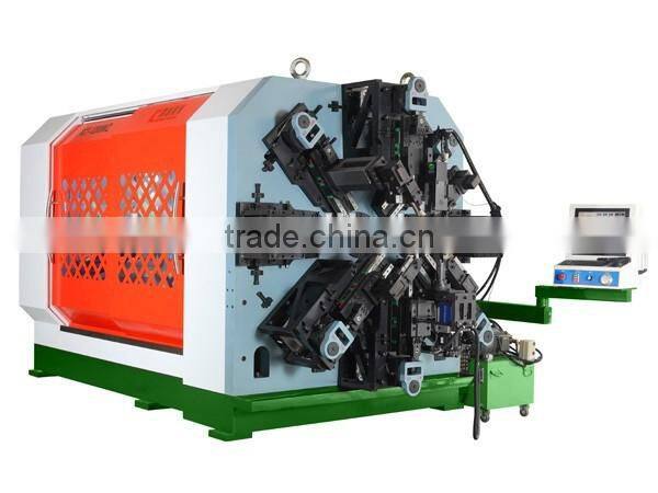12-Axis Camless Universal CNC Coiling Spring Forming Machine With Wire Rotation