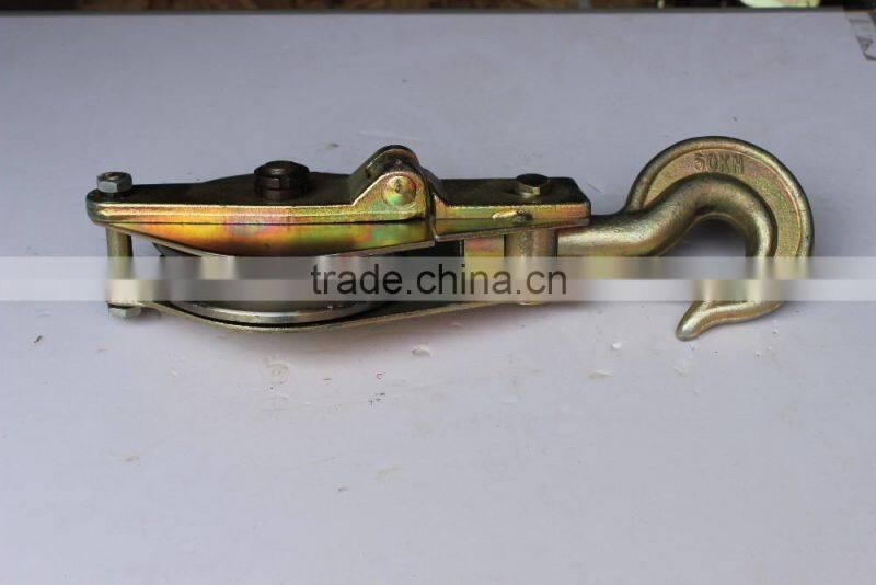 5Ton hoisting block rope lifting pulley tackle with open monosheave block