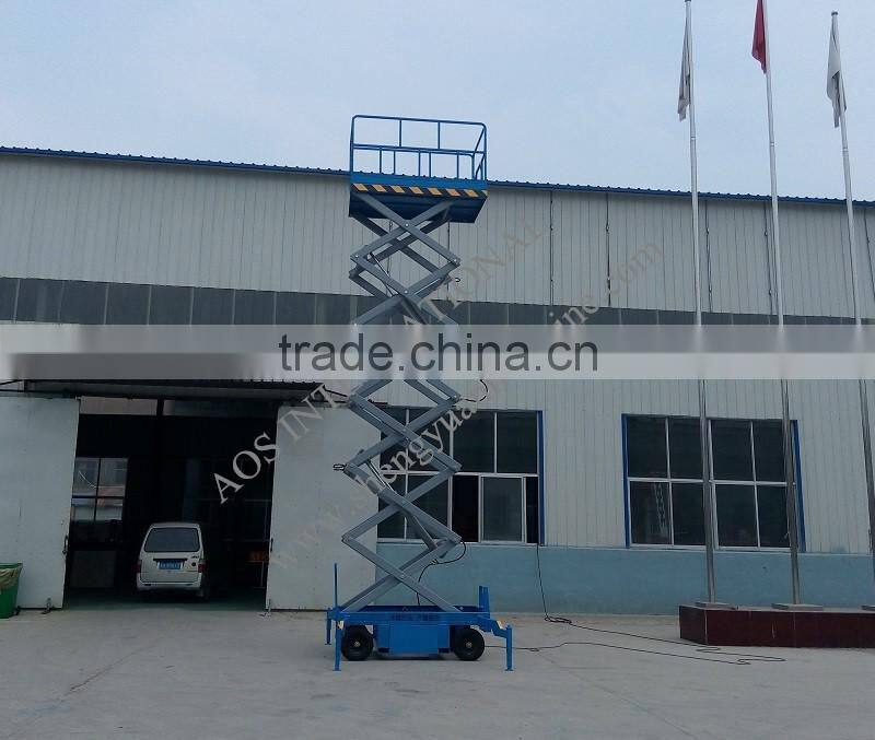 9m Platform Height Aerial Scissor Lifter Machine