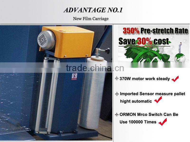 Good Quality pallet stretch wrapping machine with full details