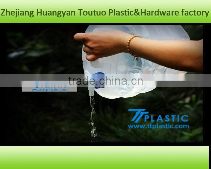 15L 4gallons camping expandable water carrier with tap