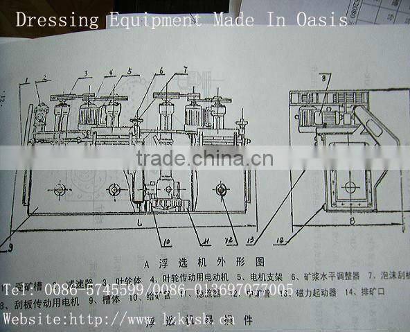 XJK Flotation Machine/SF Flotation Machine/Sub Aeration Flotation Machine/Mineral Processing Flotation Machine/Gold ore flotatio