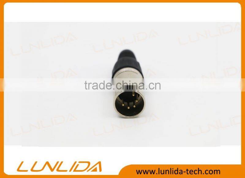 5 Golden Pins Male XLR Connector for Enail-Nickel