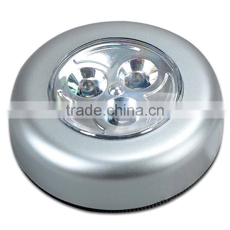 3LED touch light push lamp LED Push lamp led cabinet lamp Push Button led lamp