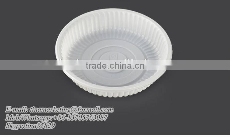 Disposable Plastic Round Food Container,Plastic Take Away Food Packaging Box, Plastic Round Sushi Container