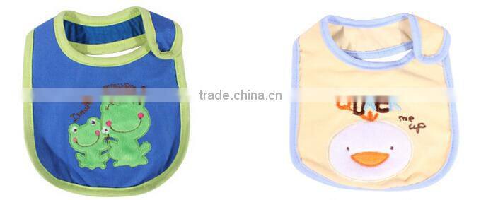 2014 latest and cute design styles embroidery baby bibs