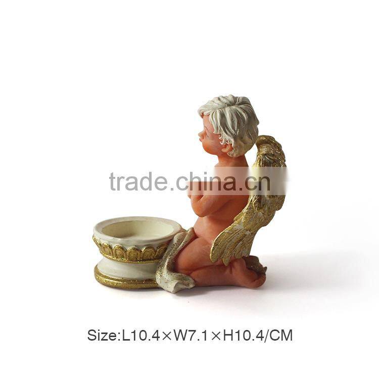 Wedding Decorative Glass Candle Holder,Polyresin Glass Bird Animal Candle Holder,Polyresin Glass Angel Christmas Candle Holder
