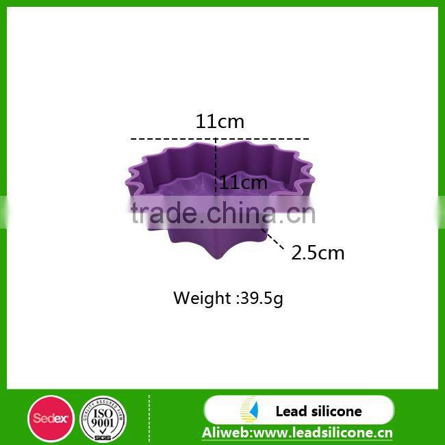 food grade Heart-shaped lace silicone silicone cup cake mold