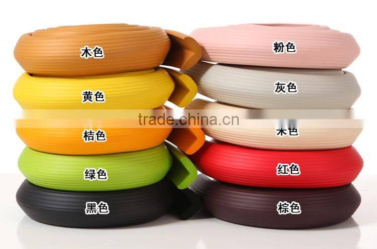 M024 safety baby product rubber plastic stripe L edge protector,corner edge guard