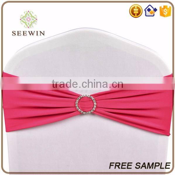 plaid colorful ruffle chair sash band with plastic buckle set