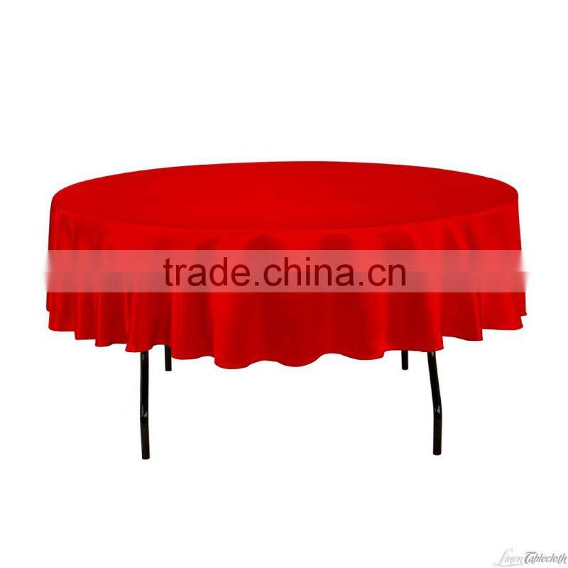 latest style 100% Polyester soft Table Cloths for event decoration