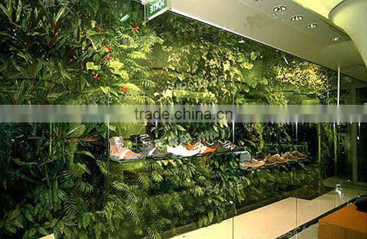 2017 hot sale factory price artificial plant wall artificial plastic plant artificial grass wall