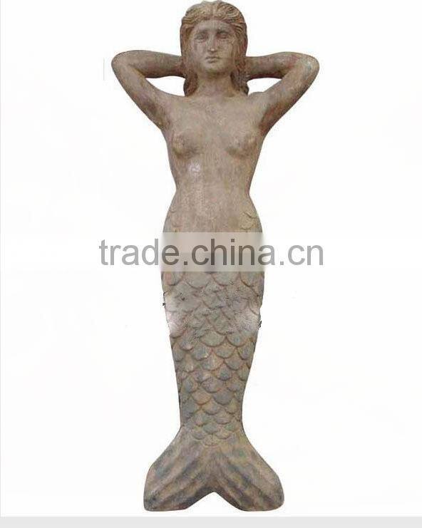 antique imitation wooden fish sculpture home hotel decoration sculpture