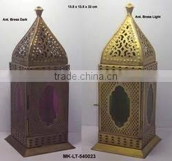 coloured fancy metal lantern
