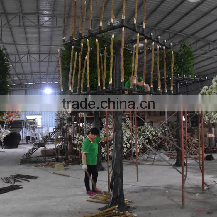New Hotsale Artificial Large Green Outdoor Topiary Ficus Tree Self Customized Fake Green Ficus/Banyan Tree