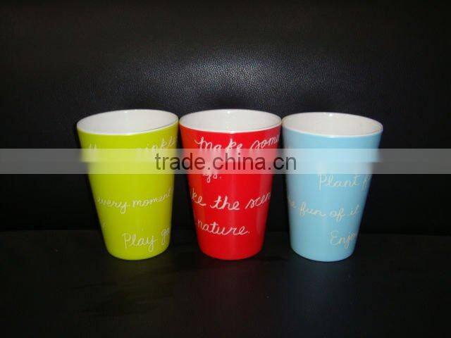 melamine coffee mug with silicone lid