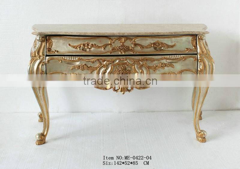 Barroco antique gold console table / home furniture ME-0422-01
