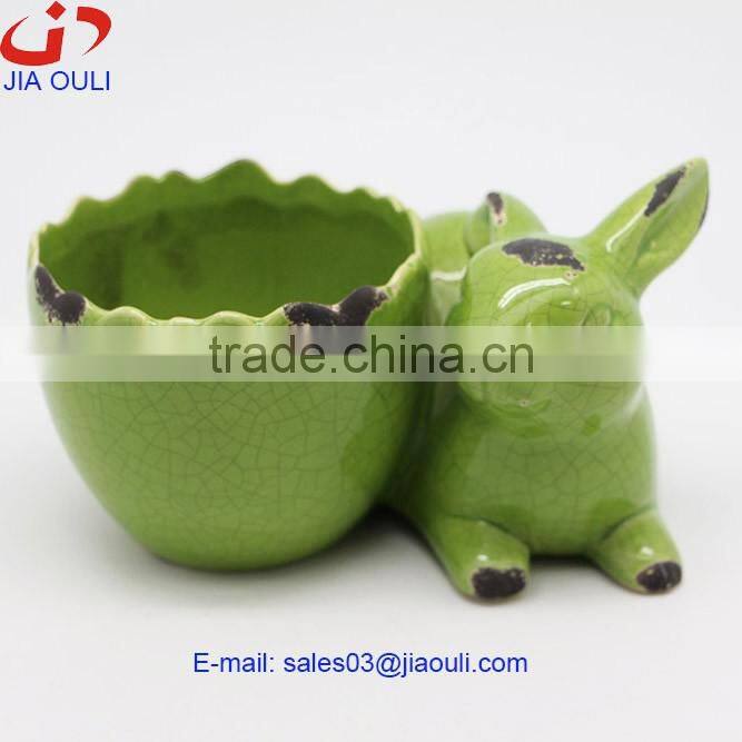 2016 New design easter decoration Ceramic egg