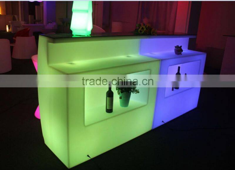 PE night club lighted led bar furniture bar counters design
