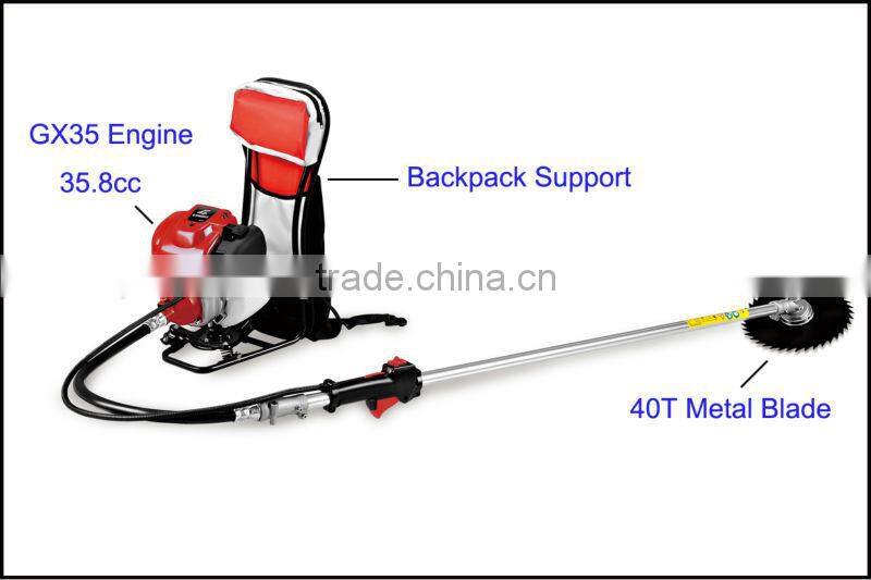 4-Stroke Bckpack Grass Cutter PD-BG003 Brush Cutter Gardening Tools