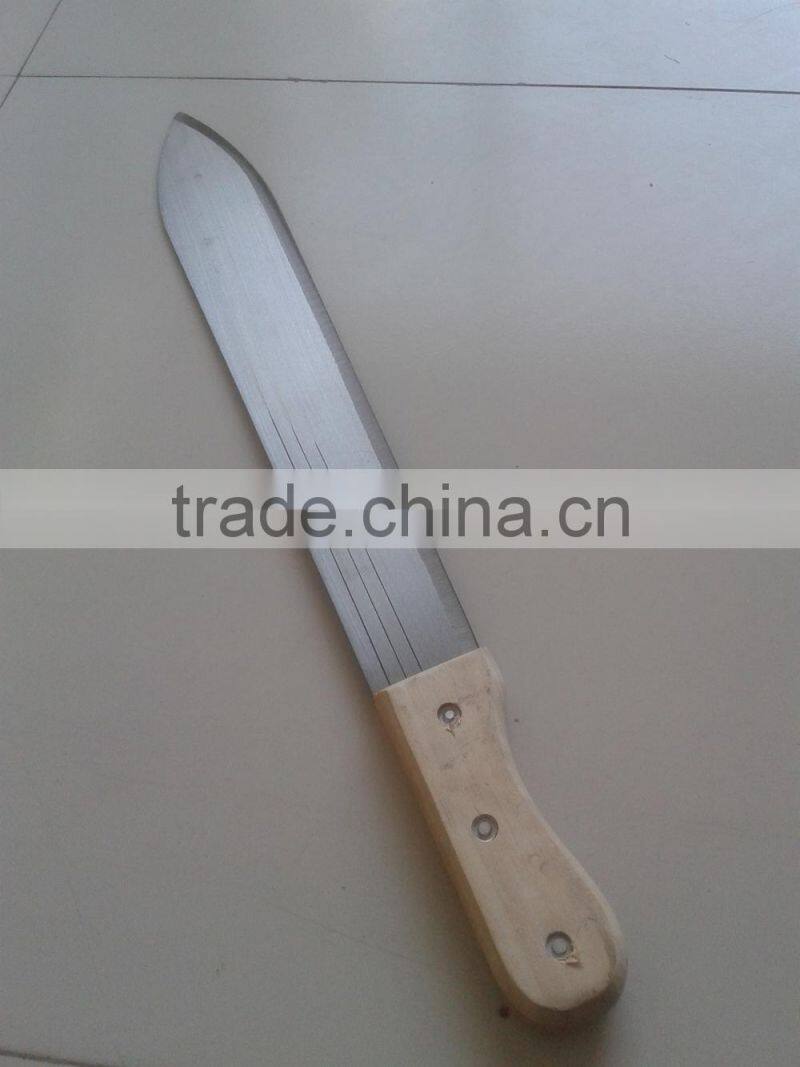 matchet with wood handle