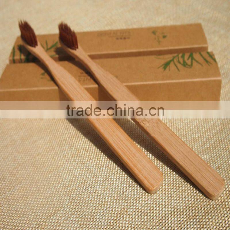 Wholesale custom biodegradable charcoal kit bamboo toothbrush