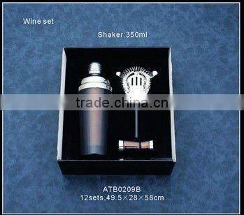 stainless steel wine set