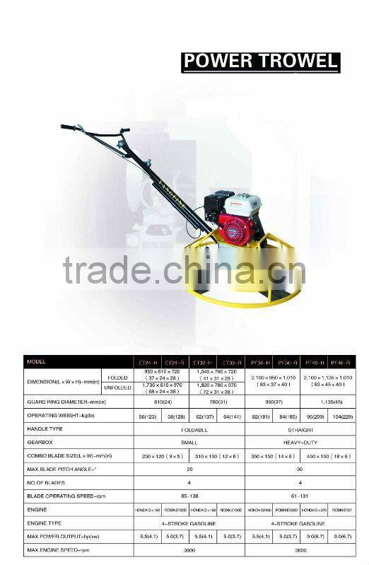 gasoline power trowel 24