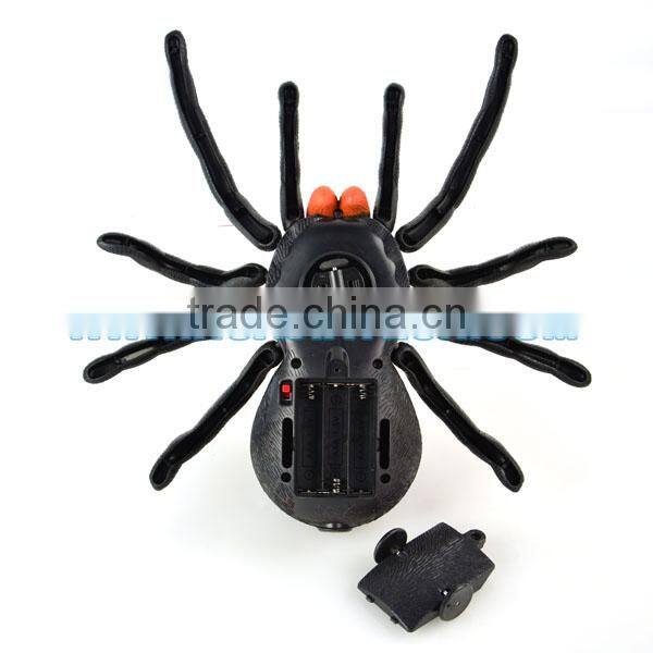 Simulation 360 turn rc spide plastic insect toy infrared insect model