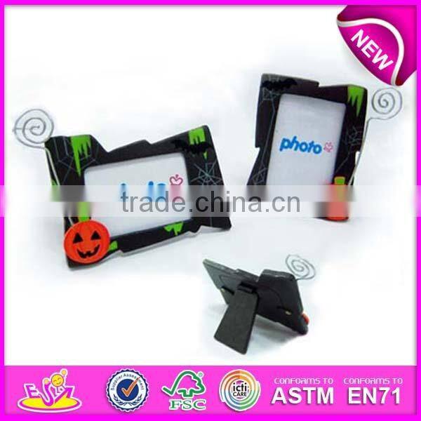 New design wholesale beautiful photo picture frames,colorful wooden toy picture frame wood for children WJ277967