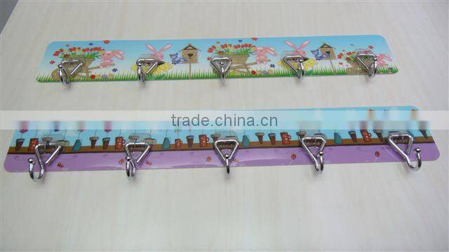 Metal hanger wall hooks - 5 hooks