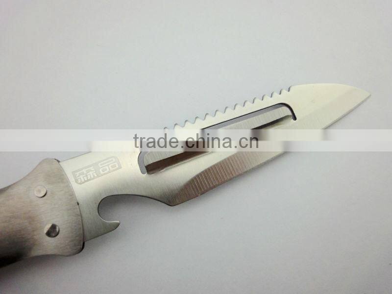 Top quality whole stainless steel kitchen tools potato peeler with tweezer