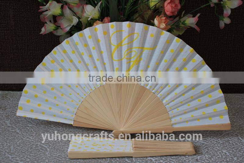 Hand Painted Spanish Wooden Fan Floral Style