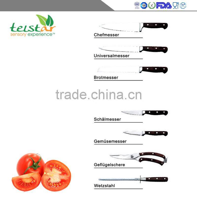 9pcs stainless steel knife block set