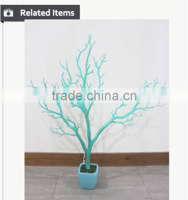 Aritificial white dry tree branch coral high quality decorative artificial tree