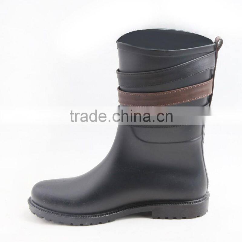 good shape mid-tube fashion rain boots for women from QINGHONG Factory
