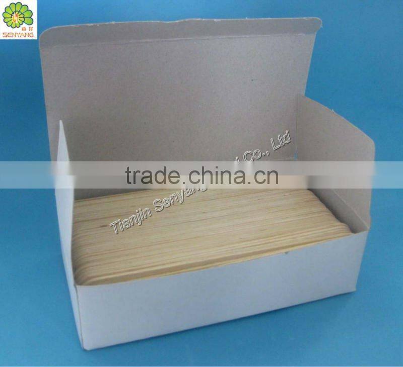 natural wood disposable adult use tongue depressor spatulas