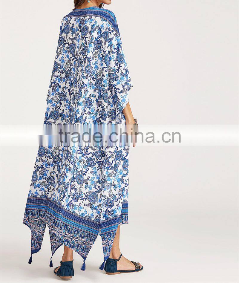 China Supplier Clothing Wholesale Casual Vintage Kimono Open Jacket Kimono