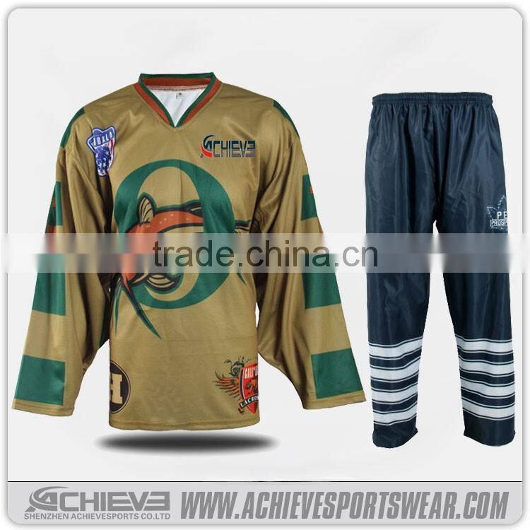 sublimation special ice hockey uniform sewing pattern