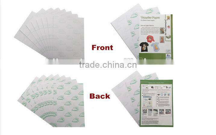 Wholesale a4 light & dark laser heat transfer paper