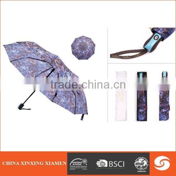 new style high quality promotional auto open and close folding umbrella for outdoor