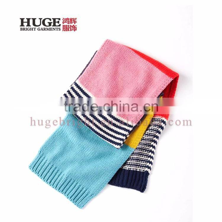 China Manufacturer New Design Fashion Knit Kids Scarf