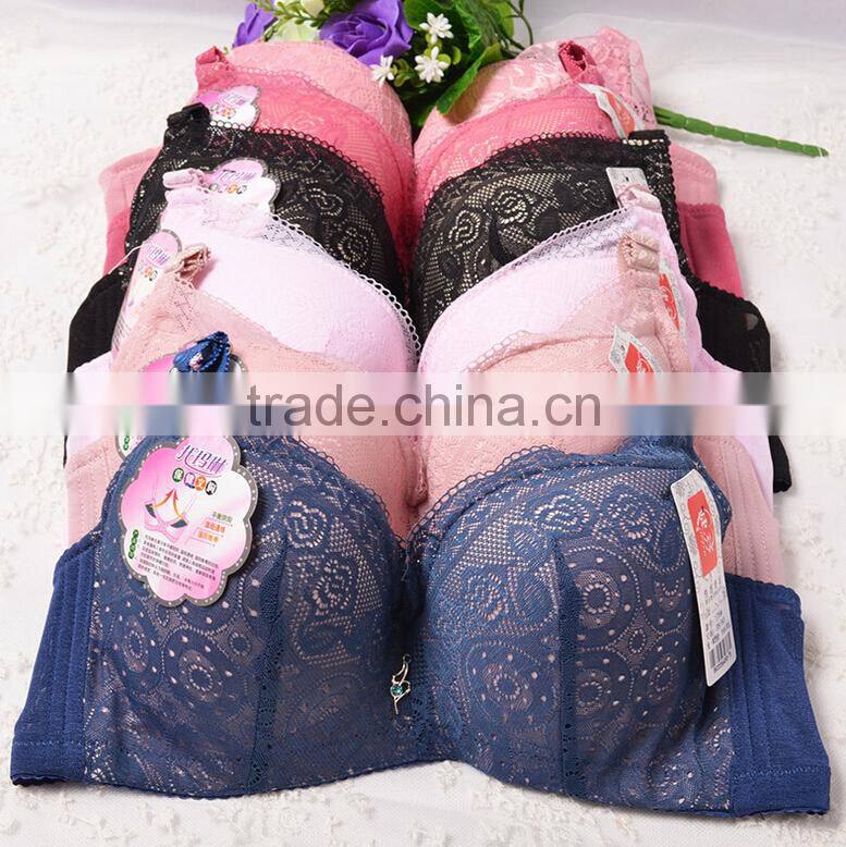 GZY sexy and comfortable Cheap nylon/spandex colored bra